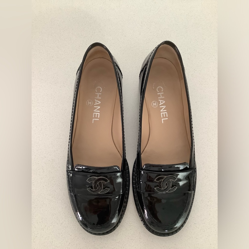 Chanel Patent Leather Flats